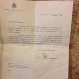 La lettera di ringraziamento del Vaticano ai proprietari del panificio Fiore, che nel 1984 invi� 20 scarcelle come dono per papa Wojtyla